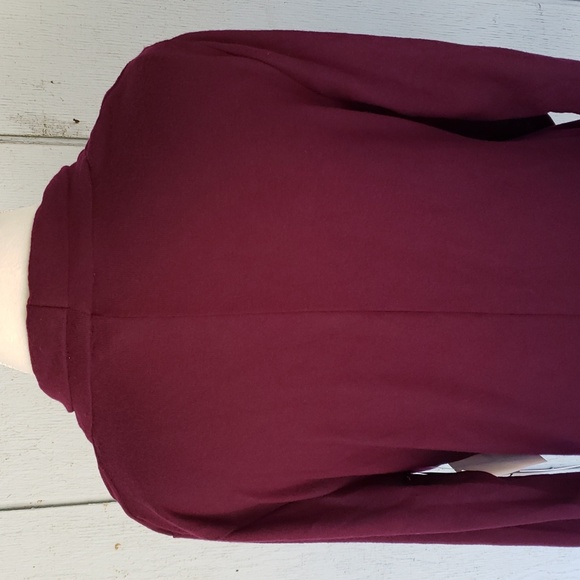 Burgundy Sweater Crossed Front Sweater Embellished - Picture 6 of 13